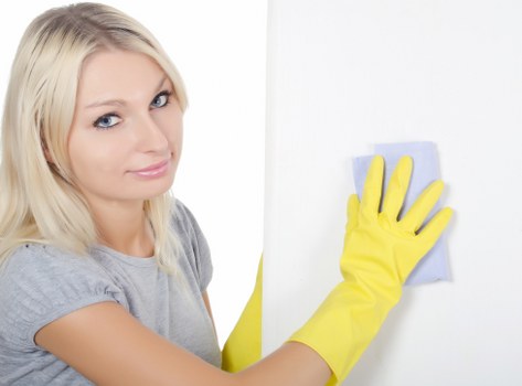 Local carpet cleaner treating hallway and stair carpets in Dulwich